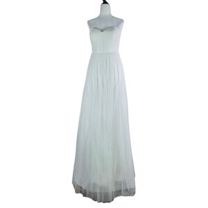 JennyYoo Anthropologie Mesh heart front convertible waisttie Wedding/fairy dress